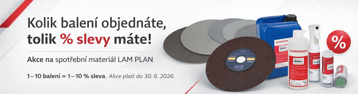 Akce na spotřební materiály LAM PLAN