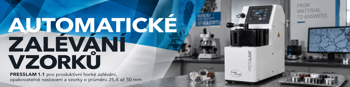 Automatické zalévání metalografických vzorků s PressLam 1.1