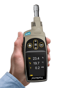 PosiTector DPM s anemometrem na měření rychlosti větru