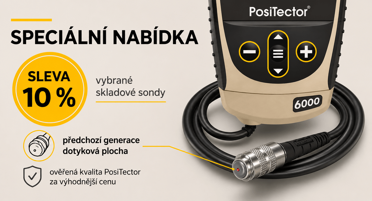 Speciální nabídka skladových sond PosiTector 6000 se slevou 10 %